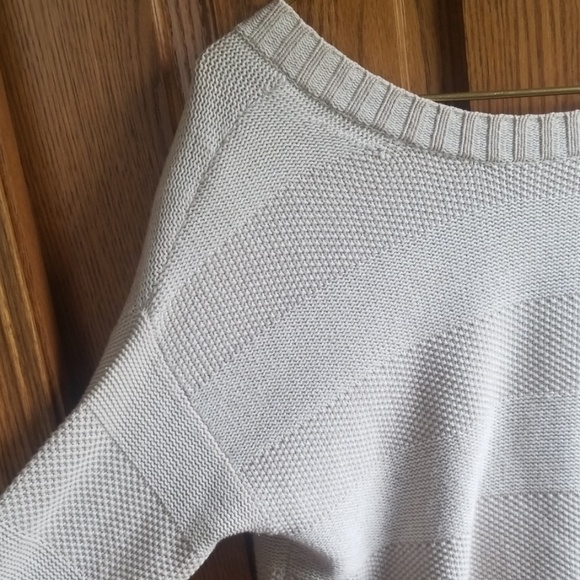 BCBGeneration Striped Open Back in Dove Combo Cotton - Picture 2 of 7